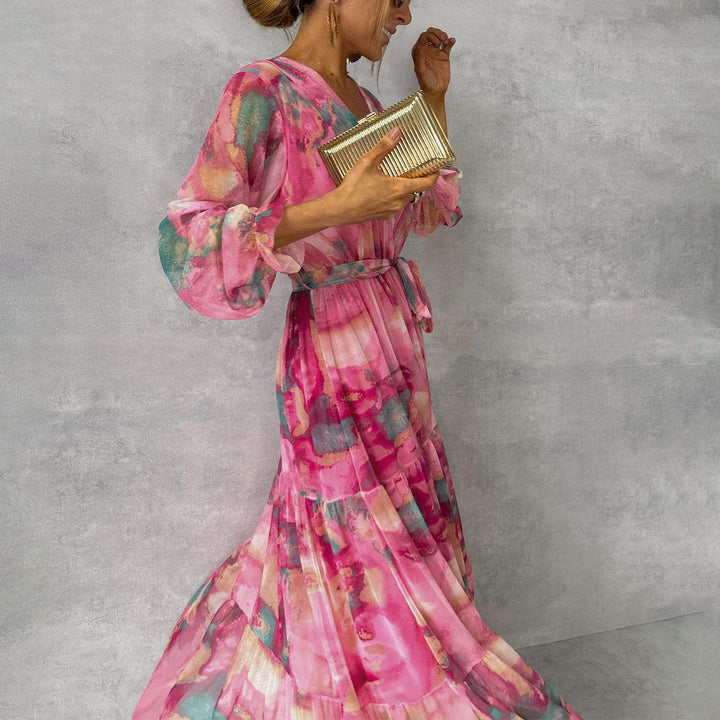 Lydia| Wrap Dress with Floral Print