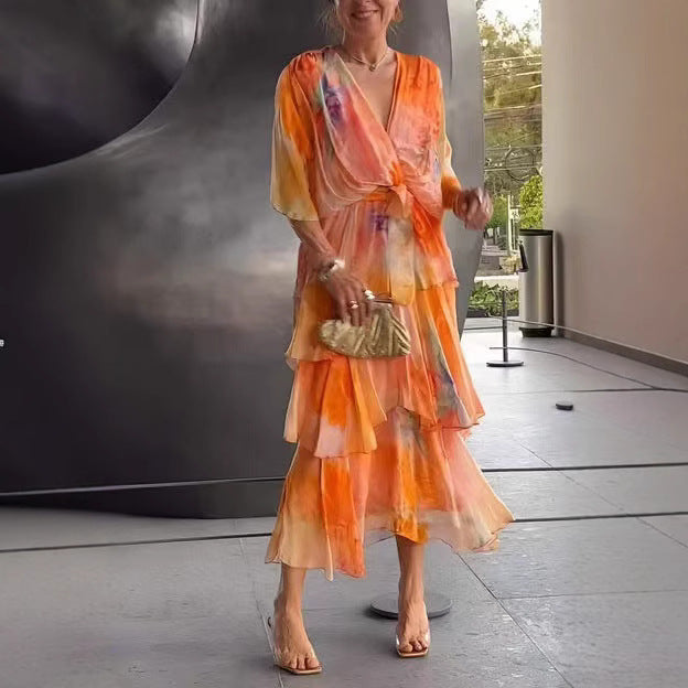 Eliza |Layered Floral Sun Dress