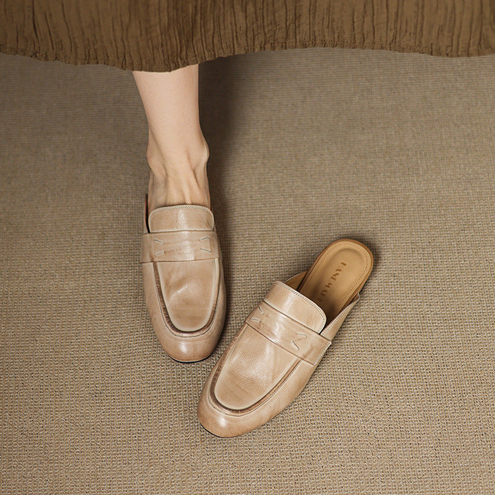 Serin | Classic Penny Loafer Mules