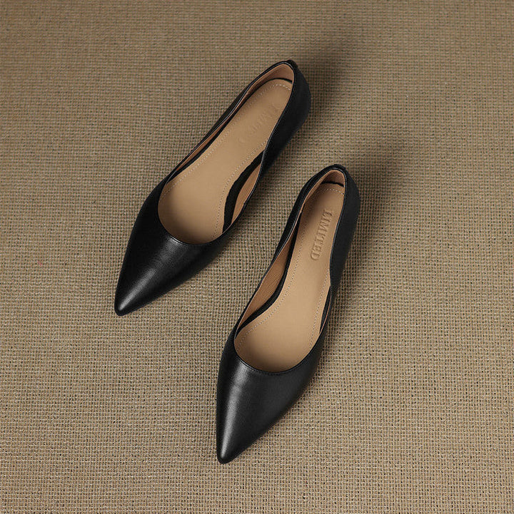 Arla Genuine Leather Flats