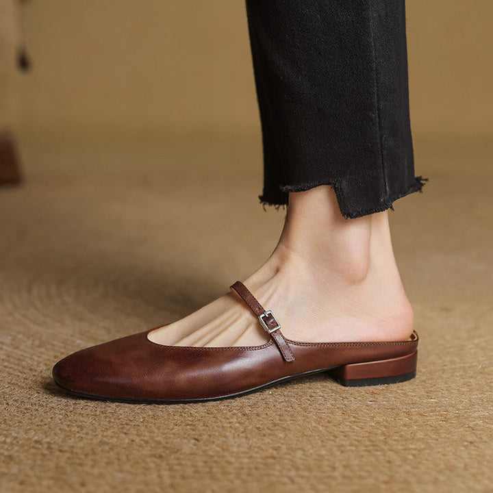 Marvyn | Pointed-Toe Mary Jane Mules