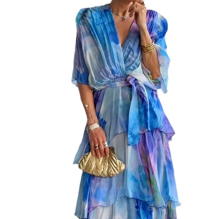 Eliza |Layered Floral Sun Dress
