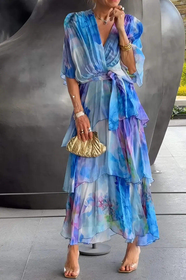 Eliza |Layered Floral Sun Dress