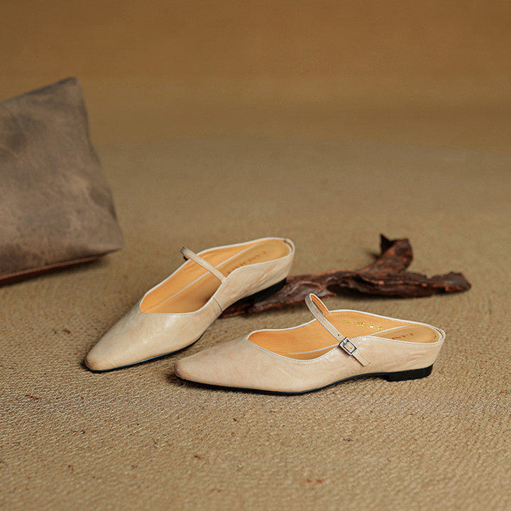 Orella | Pointed Toe Slingback Flats