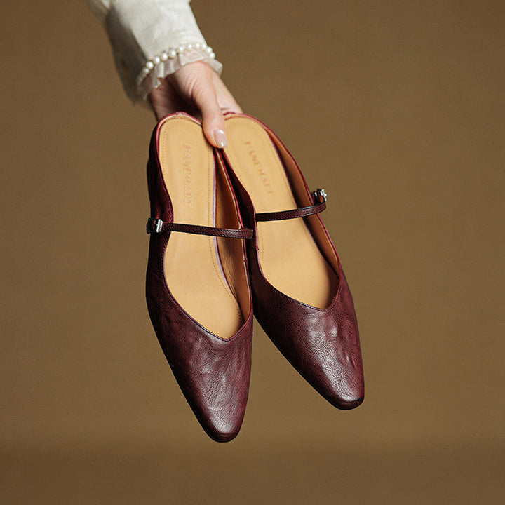Orella | Pointed Toe Slingback Flats