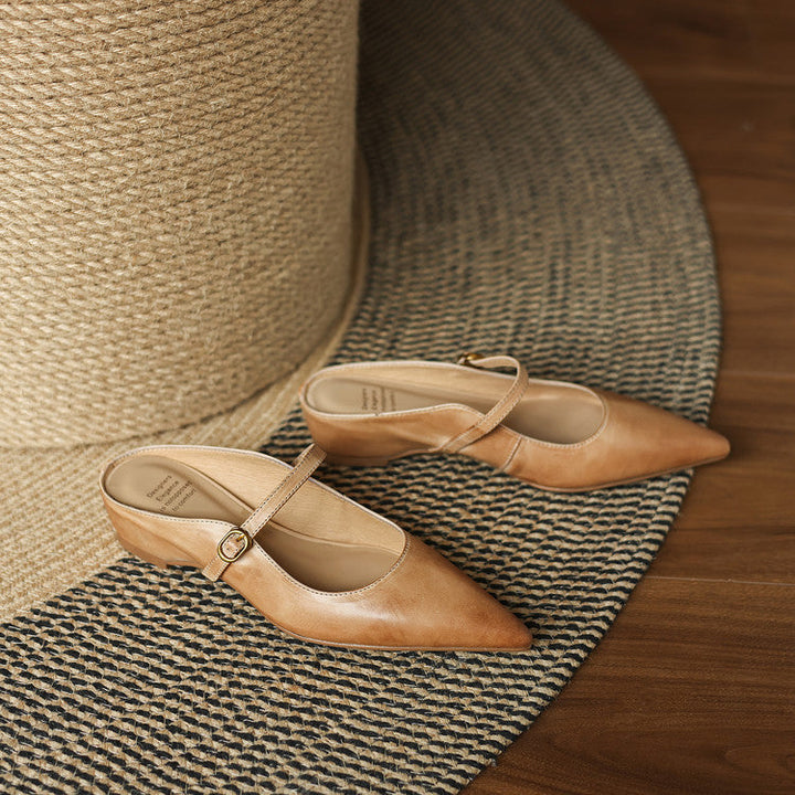 Neok | Pointed-Toe Mary Jane Heel Mules