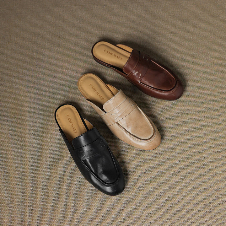 Serin | Classic Penny Loafer Mules