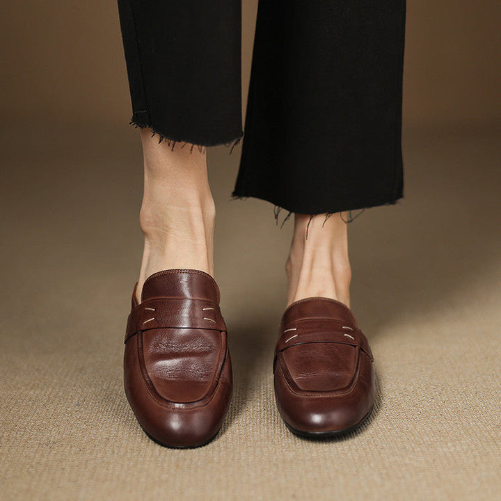 Serin | Classic Penny Loafer Mules