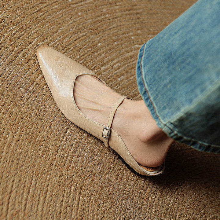 Vintage Real Leather Mules