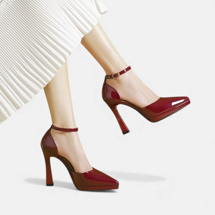 Evette | Leather Heels