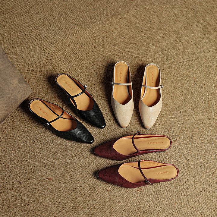 Orella | Pointed Toe Slingback Flats