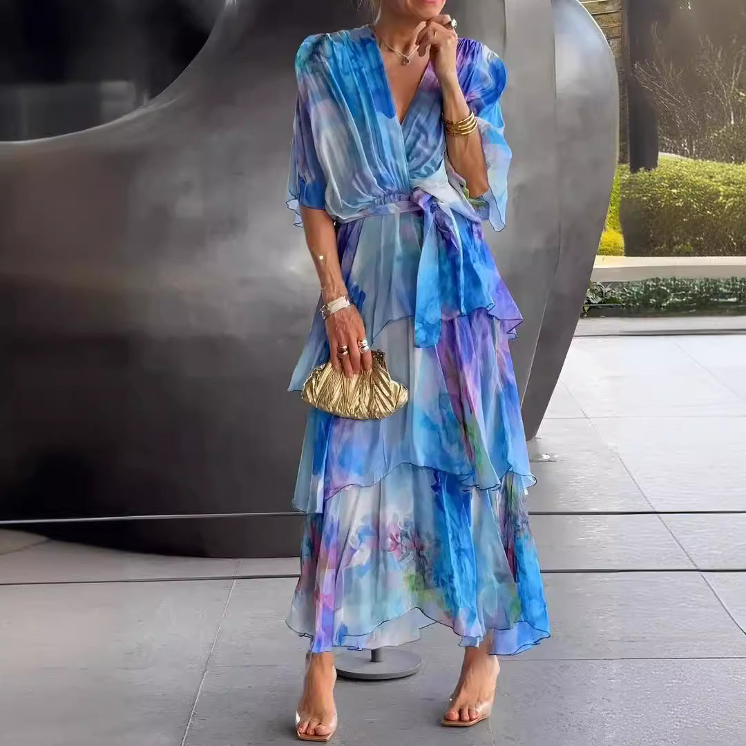 Eliza |Layered Floral Sun Dress