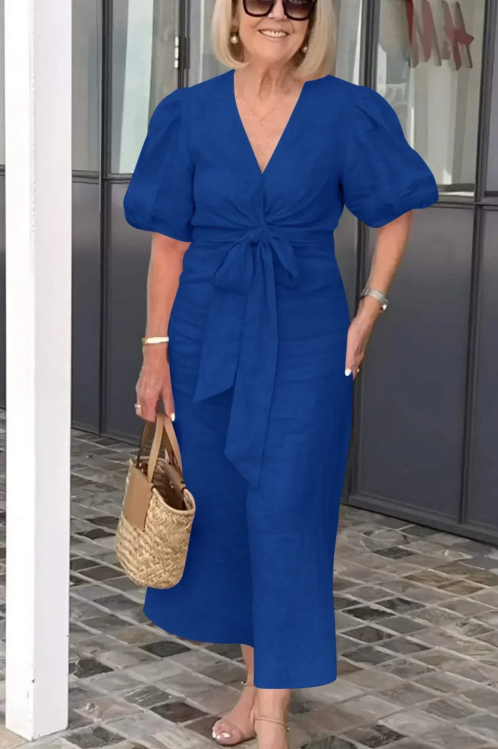 Natasha™ | Elegant V-Neck Dress
