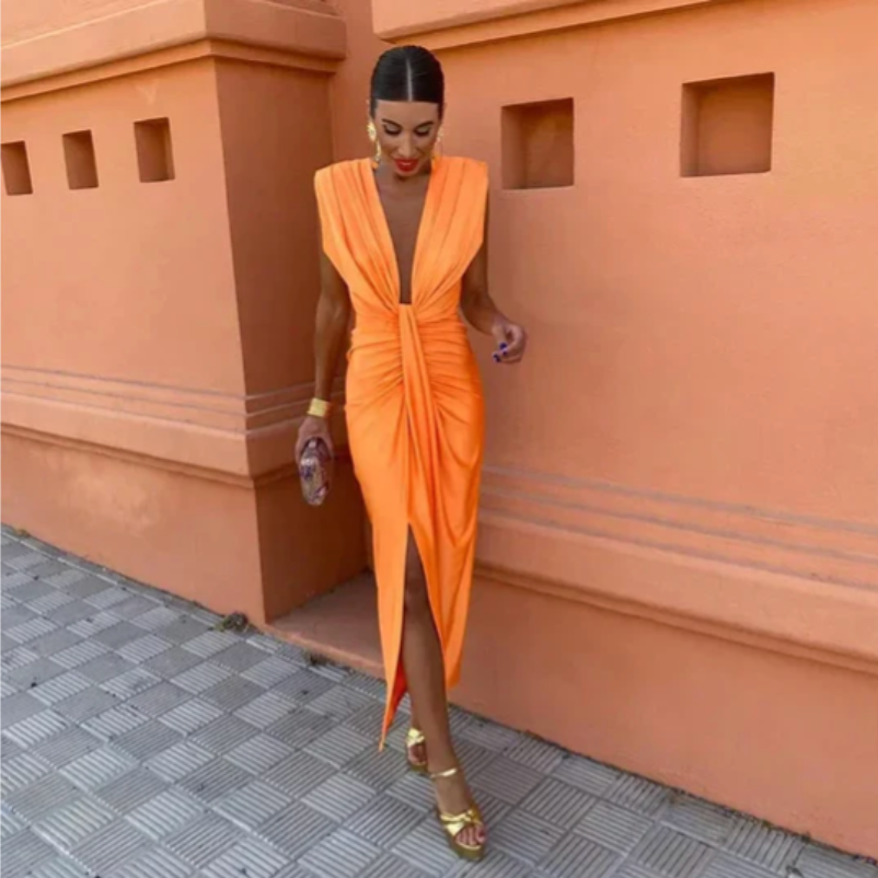 Olivia | Elegant Pleated Dress