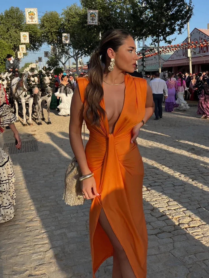 Olivia | Elegant Pleated Dress