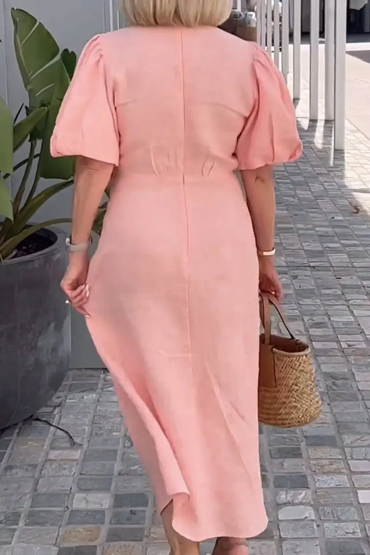 Natasha™ | Elegant V-Neck Dress