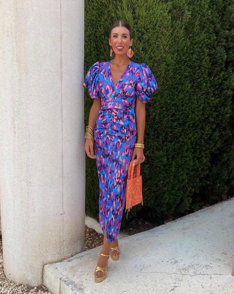 Anna |Dress with Puff Sleeves