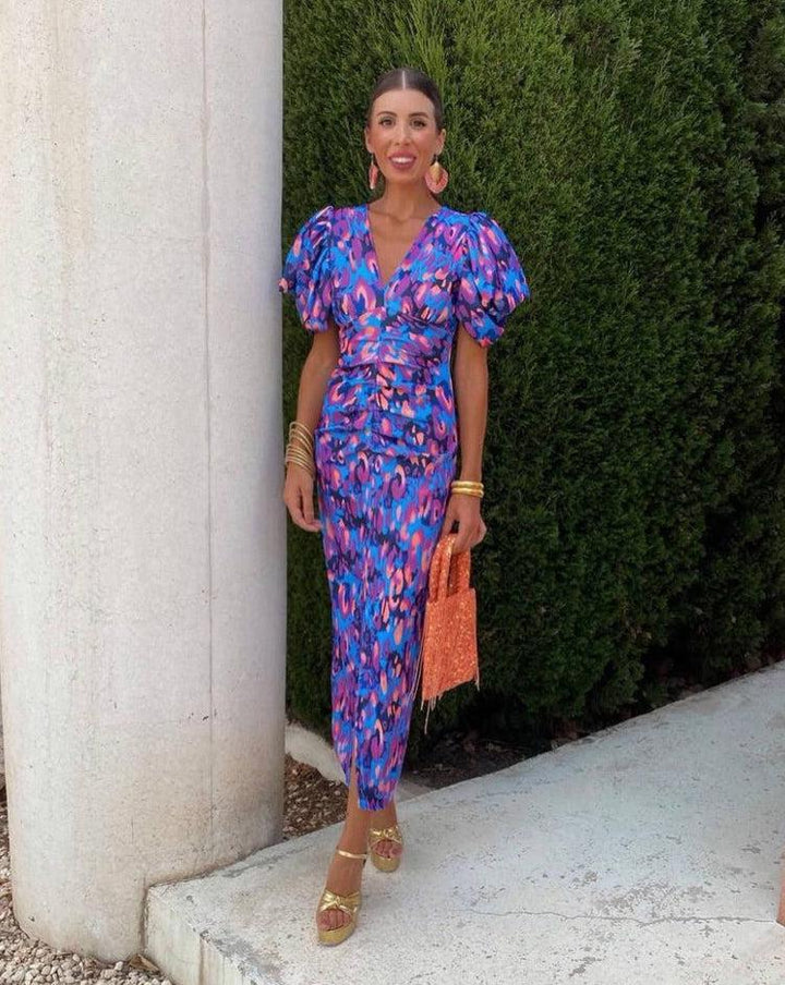 Anna |Dress with Puff Sleeves