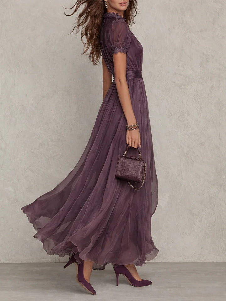 Marie™ | Purple Keyhole Maxi Dress