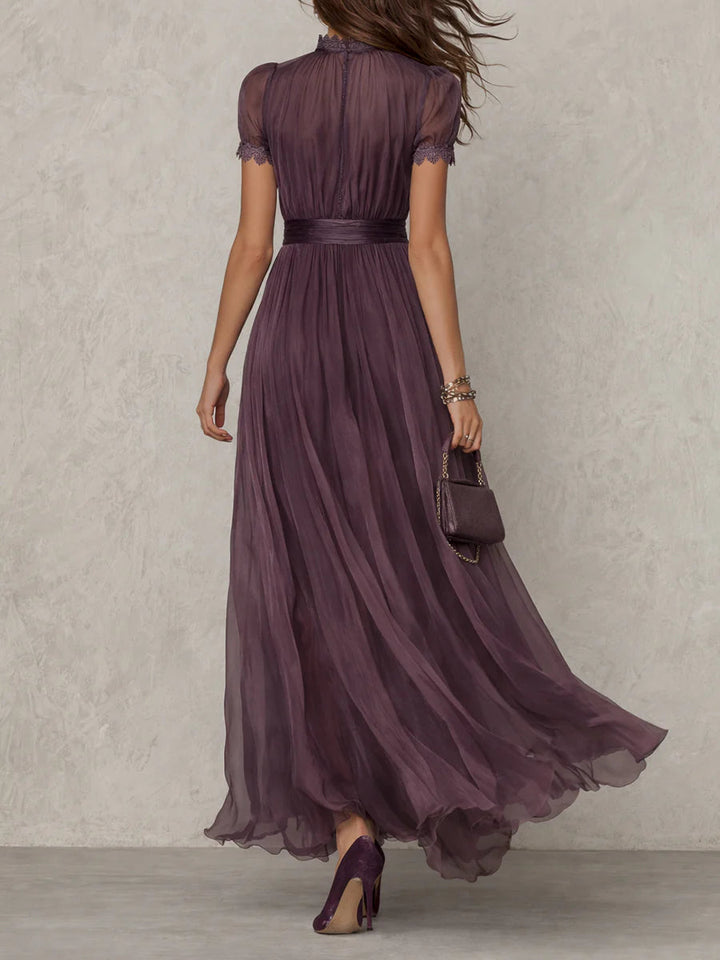 Marie™ | Purple Keyhole Maxi Dress