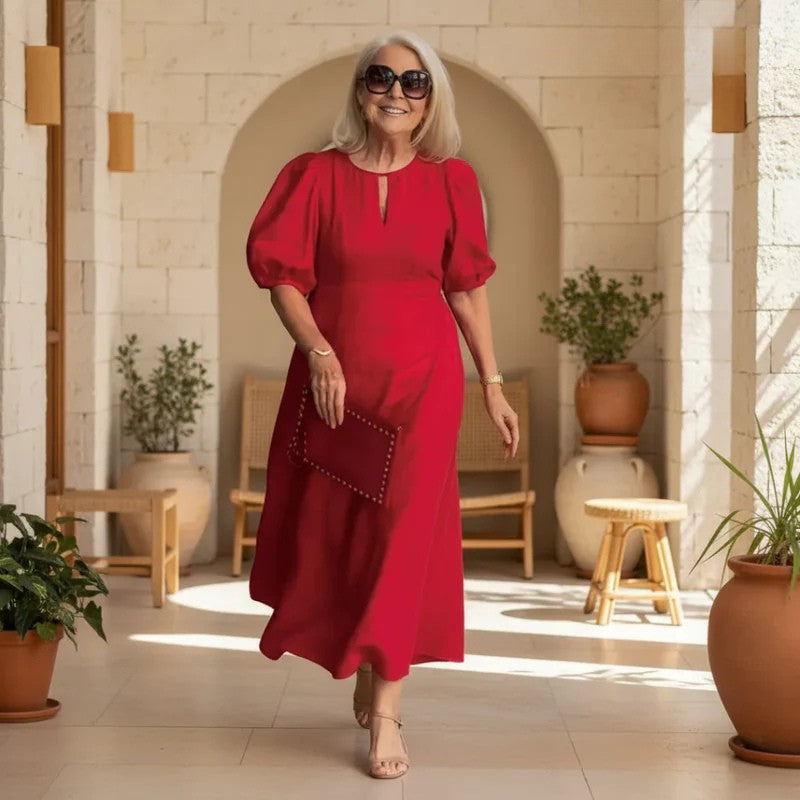 Juliana™ | Elegant Puff-Sleeve Dress