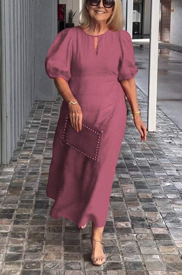 Juliana™ | Elegant Puff-Sleeve Dress