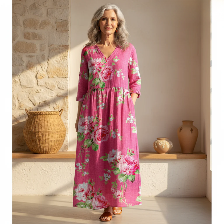 Rosaline™ | Bold Blossom Dress
