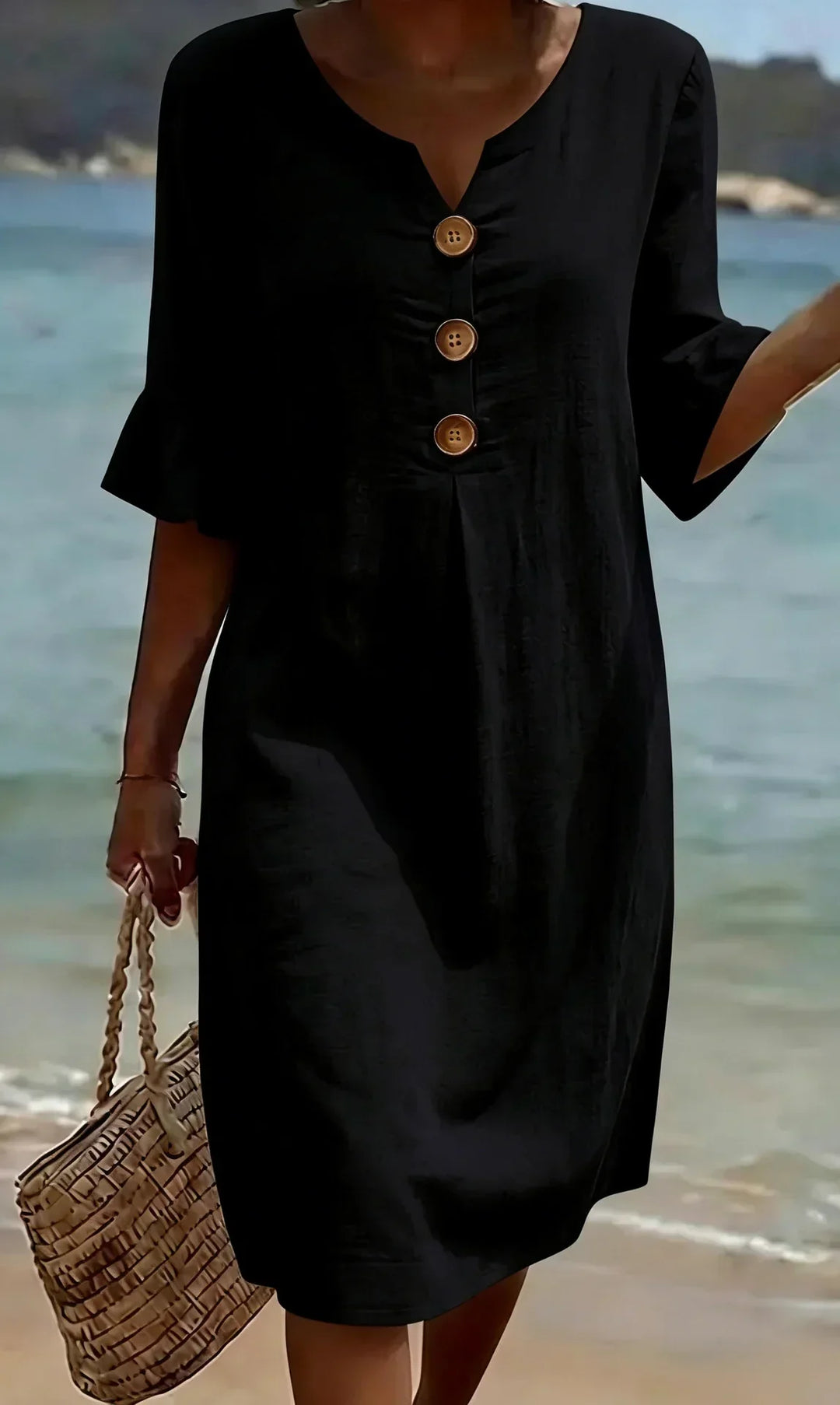 Radmila™ | Textured Long Sleeve Dress-