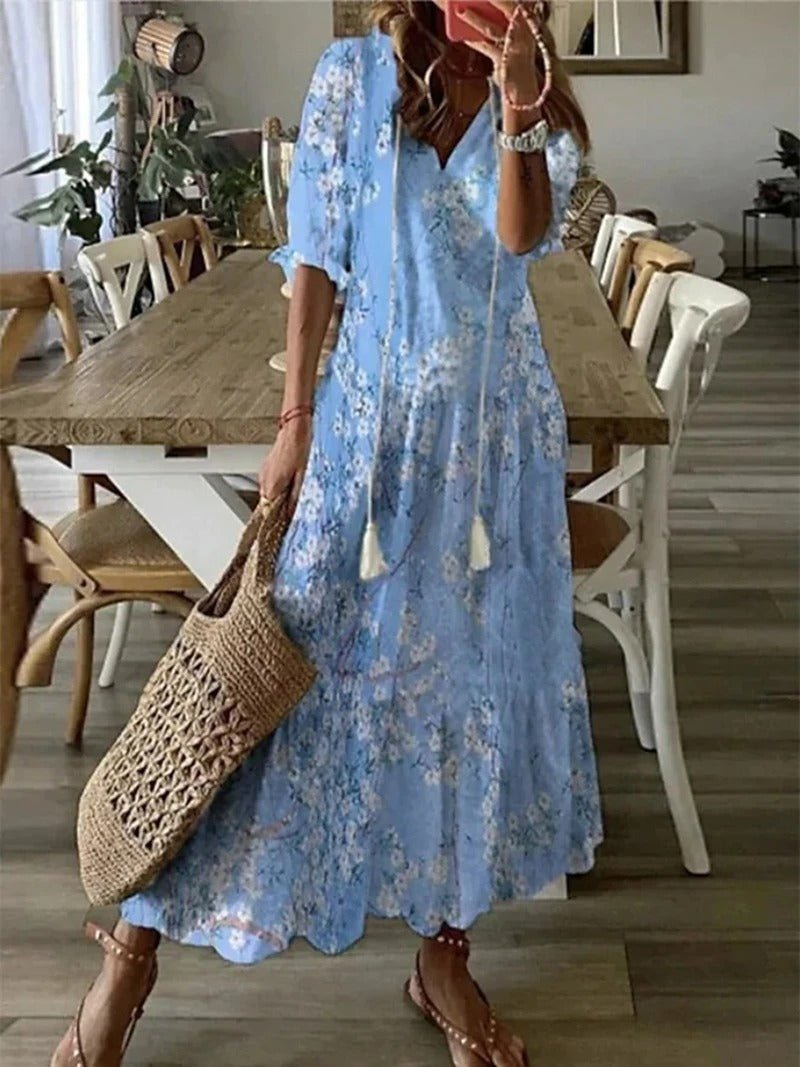 Lana | Figure-Flattering Boho Maxi Dress