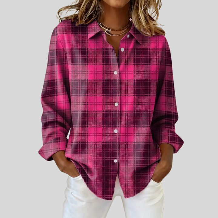 Women's Casual Retro Plaid Shirt