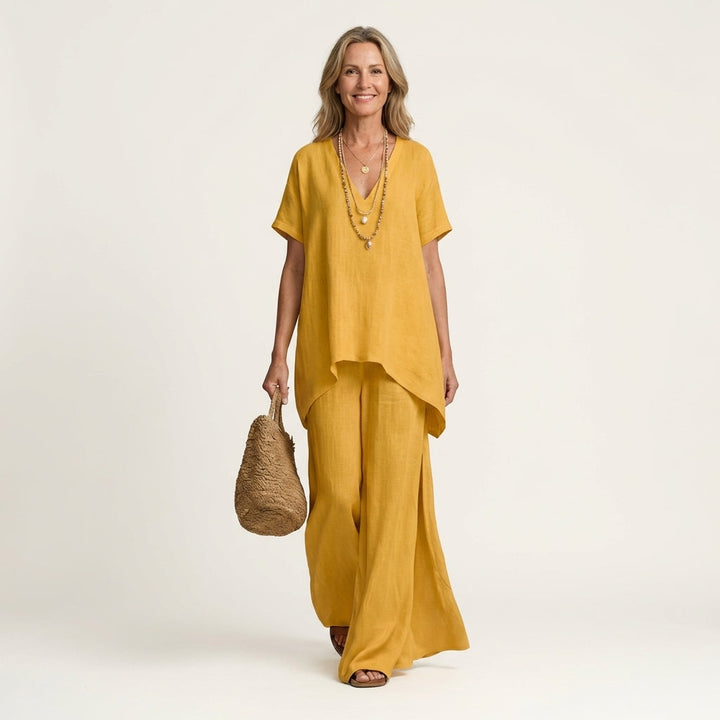 Libiana |  Relaxed V-Neck Set