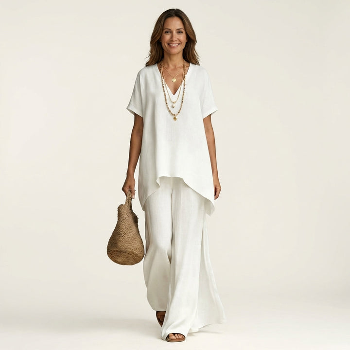 Libiana |  Relaxed V-Neck Set