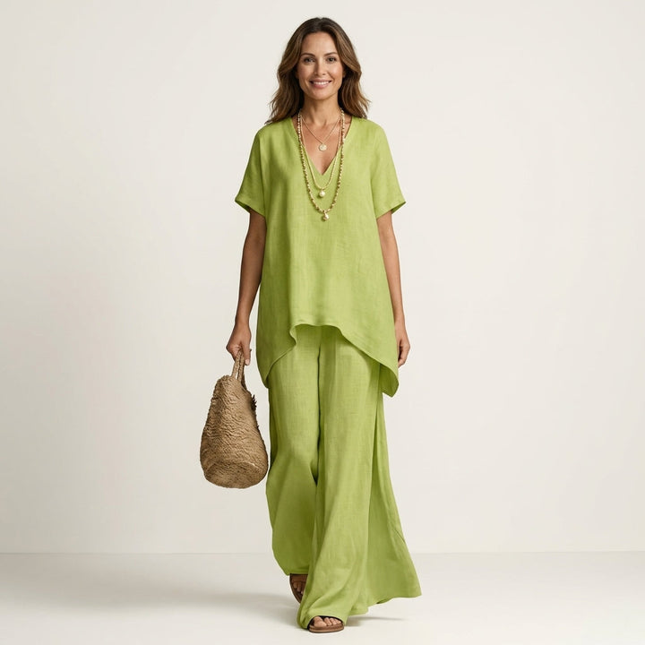 Libiana |  Relaxed V-Neck Set