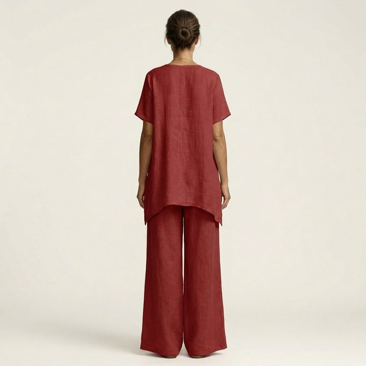 Libiana |  Relaxed V-Neck Set