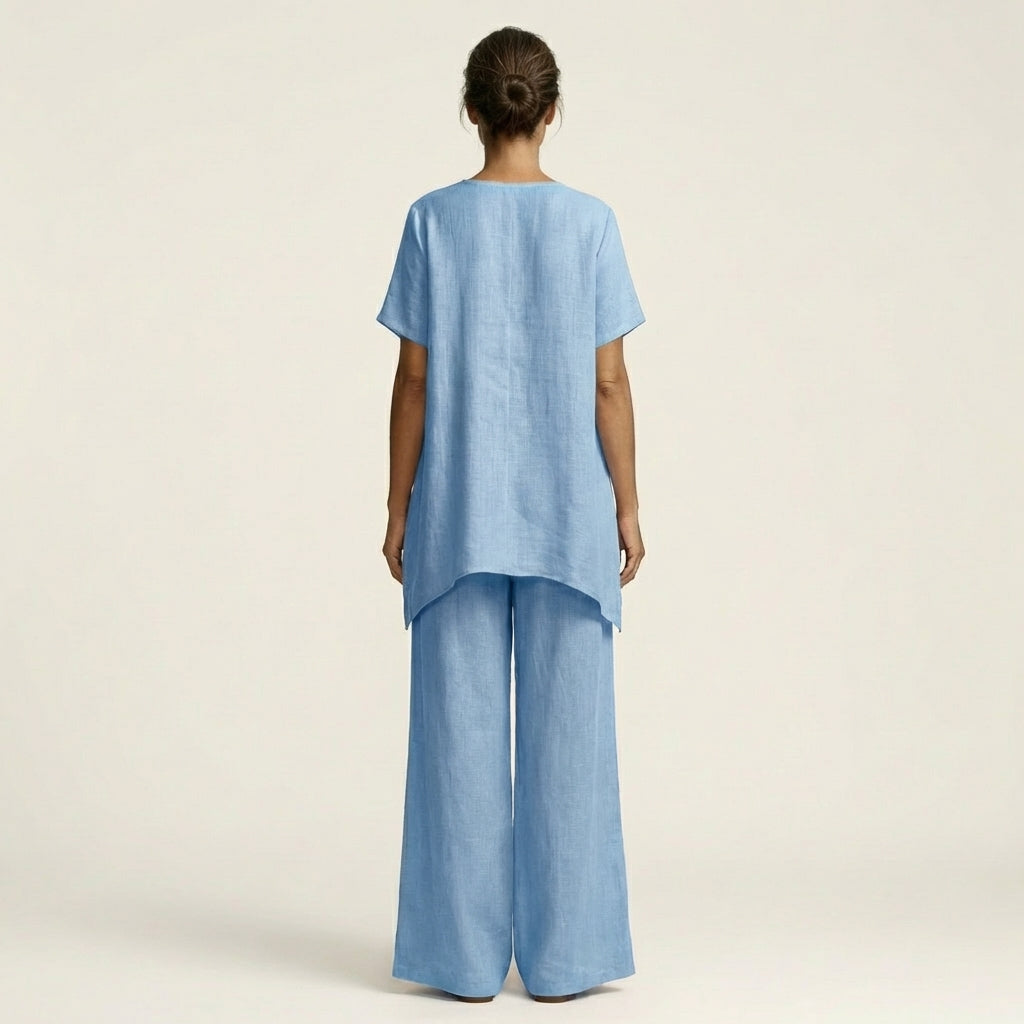 Libiana |  Relaxed V-Neck Set