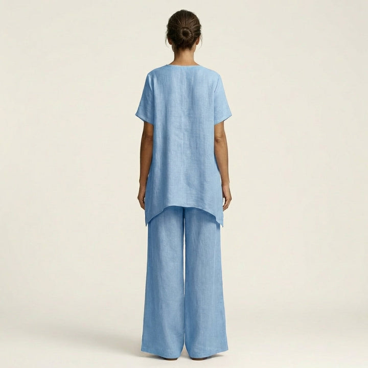 Libiana |  Relaxed V-Neck Set