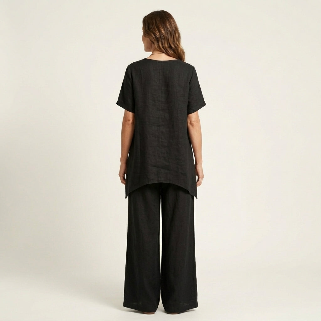 Libiana |  Relaxed V-Neck Set
