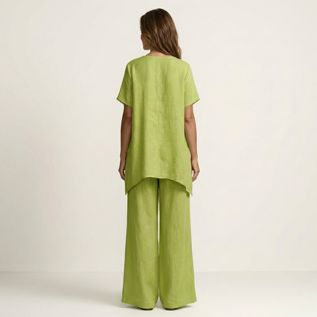 Libiana |  Relaxed V-Neck Set
