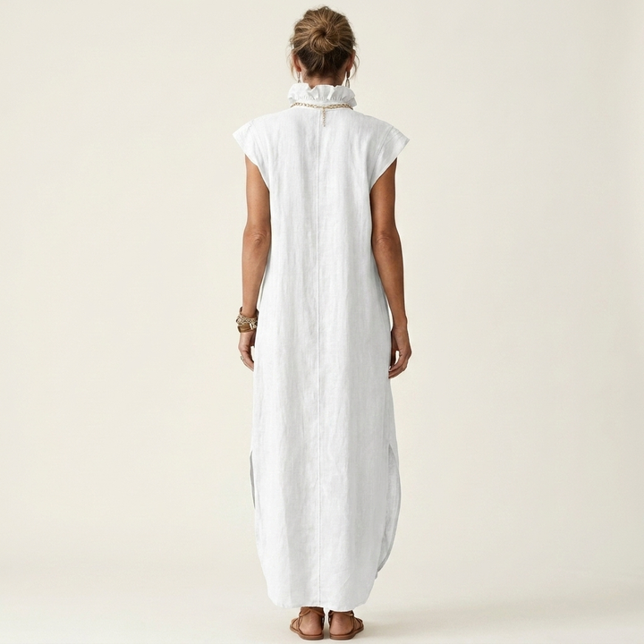 Hera | Maxi Dress with Ruffle Collar