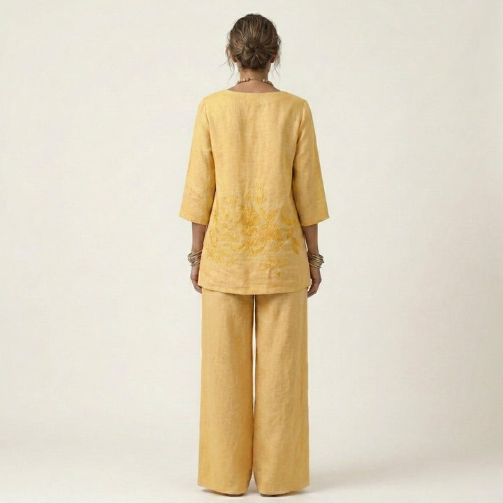Jenneth | Tunic Top & Wide-Leg Pants Set