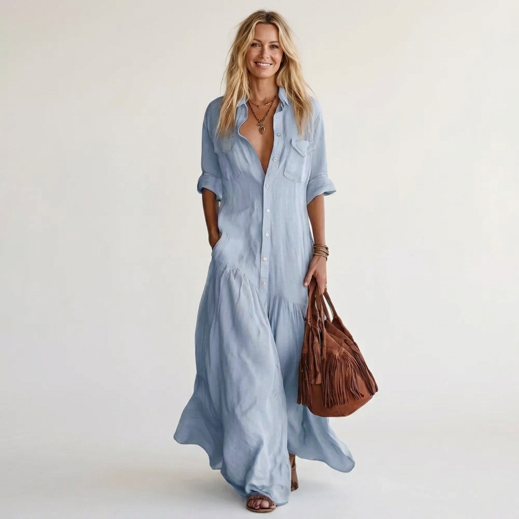 Romie | Maxi Shirt Dress