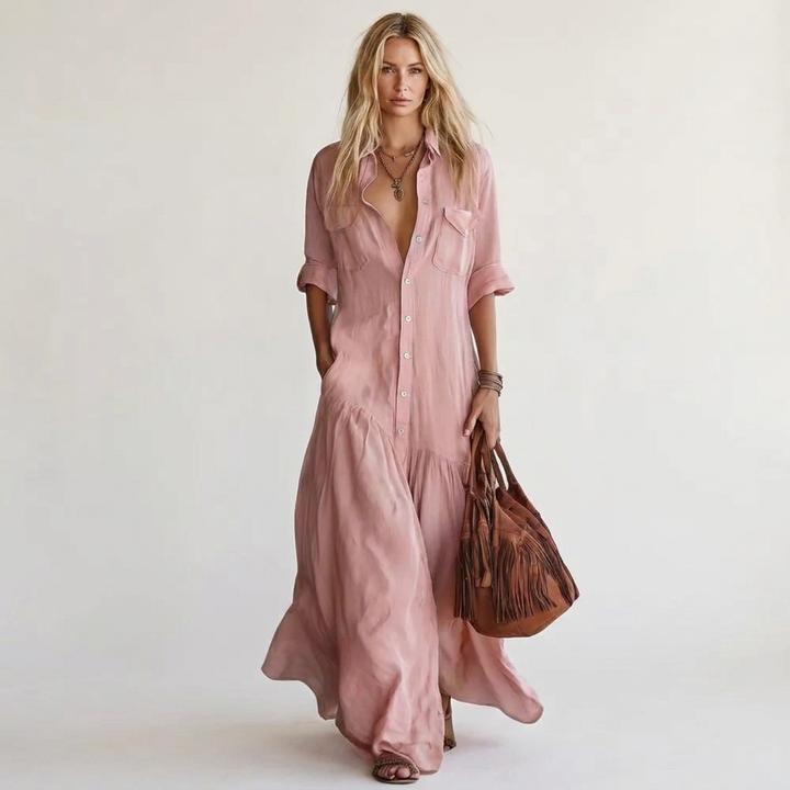 Romie | Maxi Shirt Dress