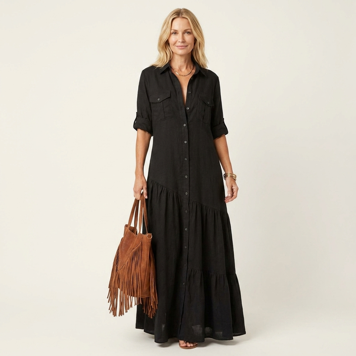 Romie | Maxi Shirt Dress