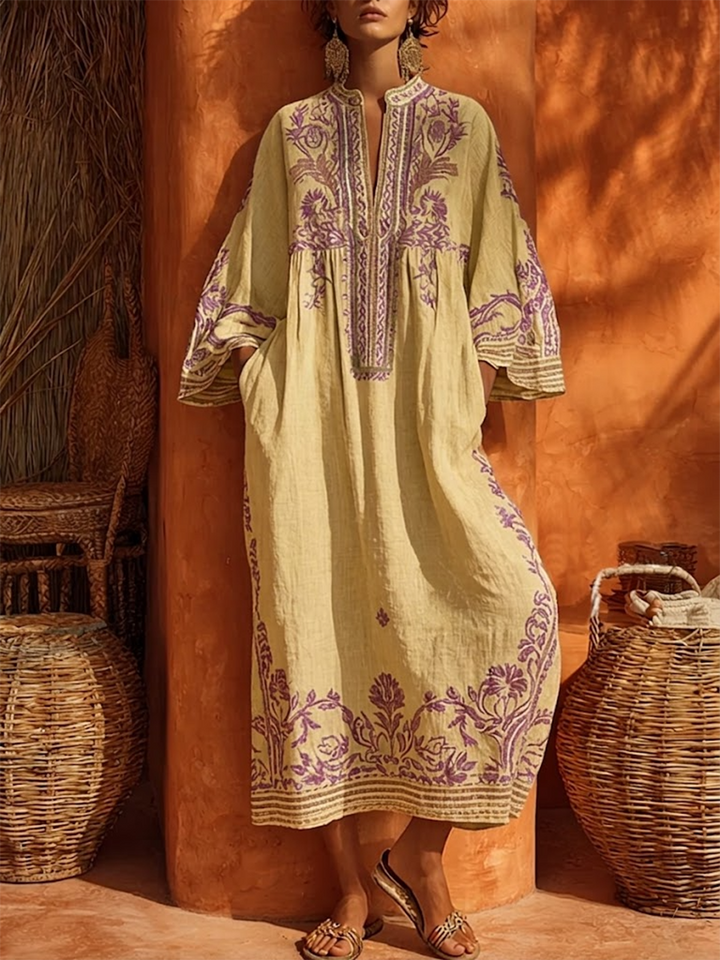 Celestina | Boho Dress with Mediterranean Charm