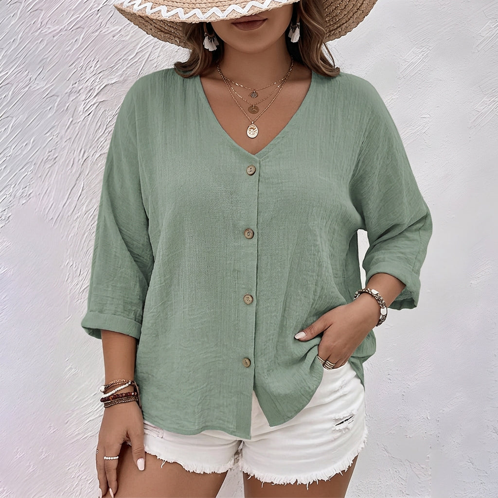 Lottie | Relaxed Button-Up Blouse