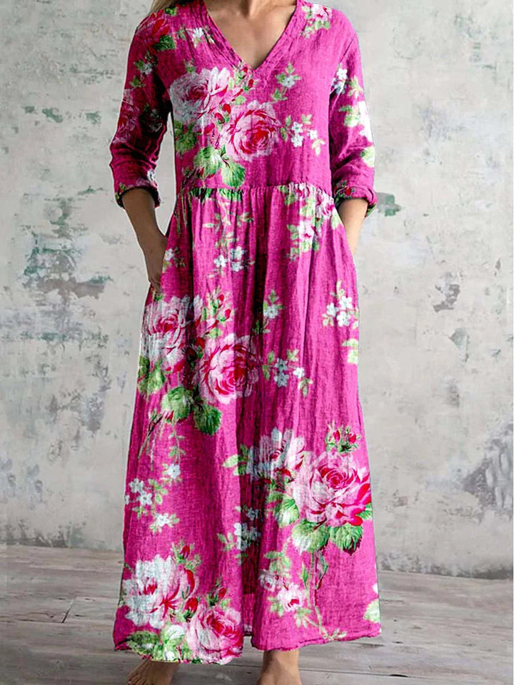 Rosaline™ | Bold Blossom Dress