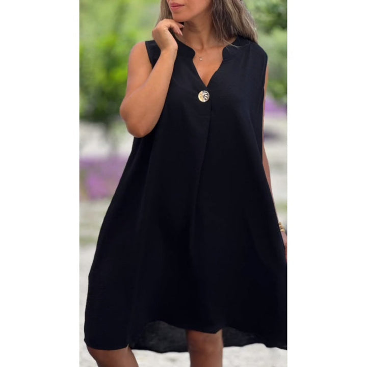 Elsie™ | Sleeveless V-neck Dress