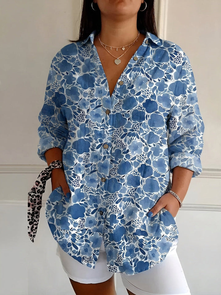 Opaline | Chic Blouse with Whimsical Prints