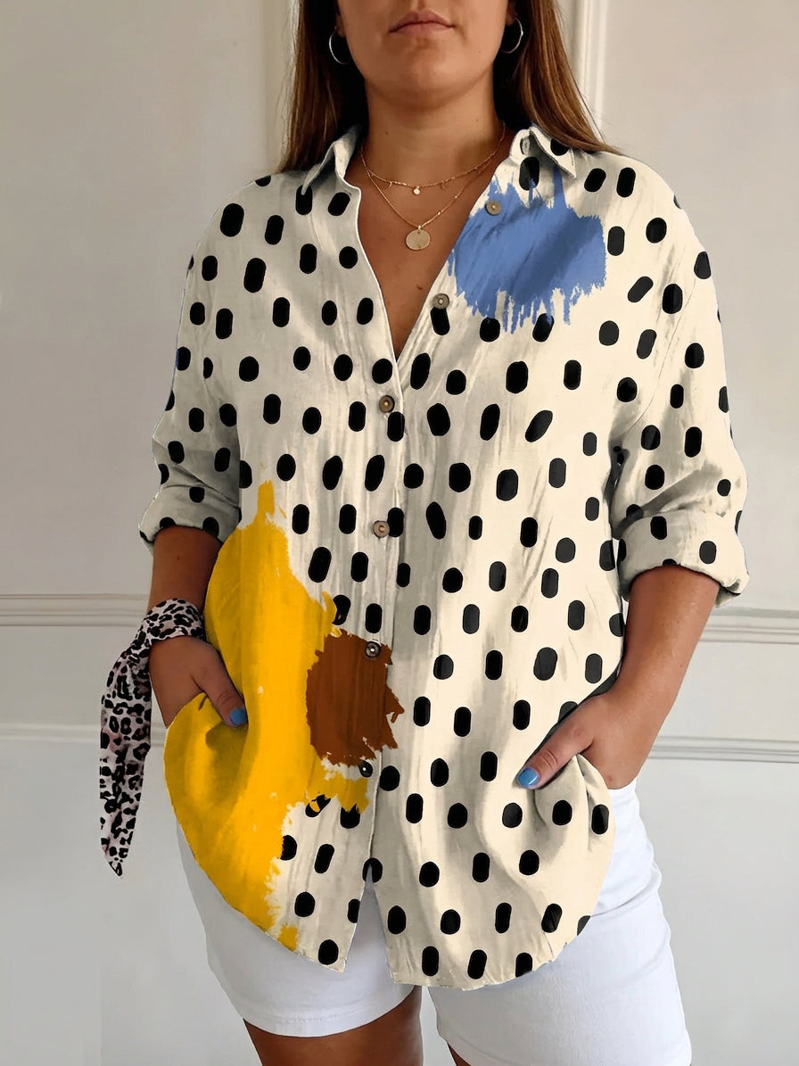 Opaline | Chic Blouse with Whimsical Prints